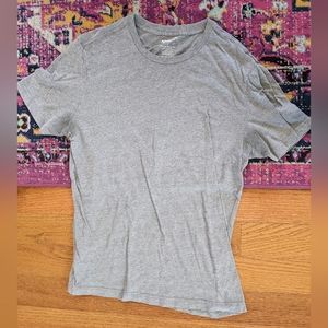 Arizona Plain Soft Gray Tshirt Cotton Blend Size L